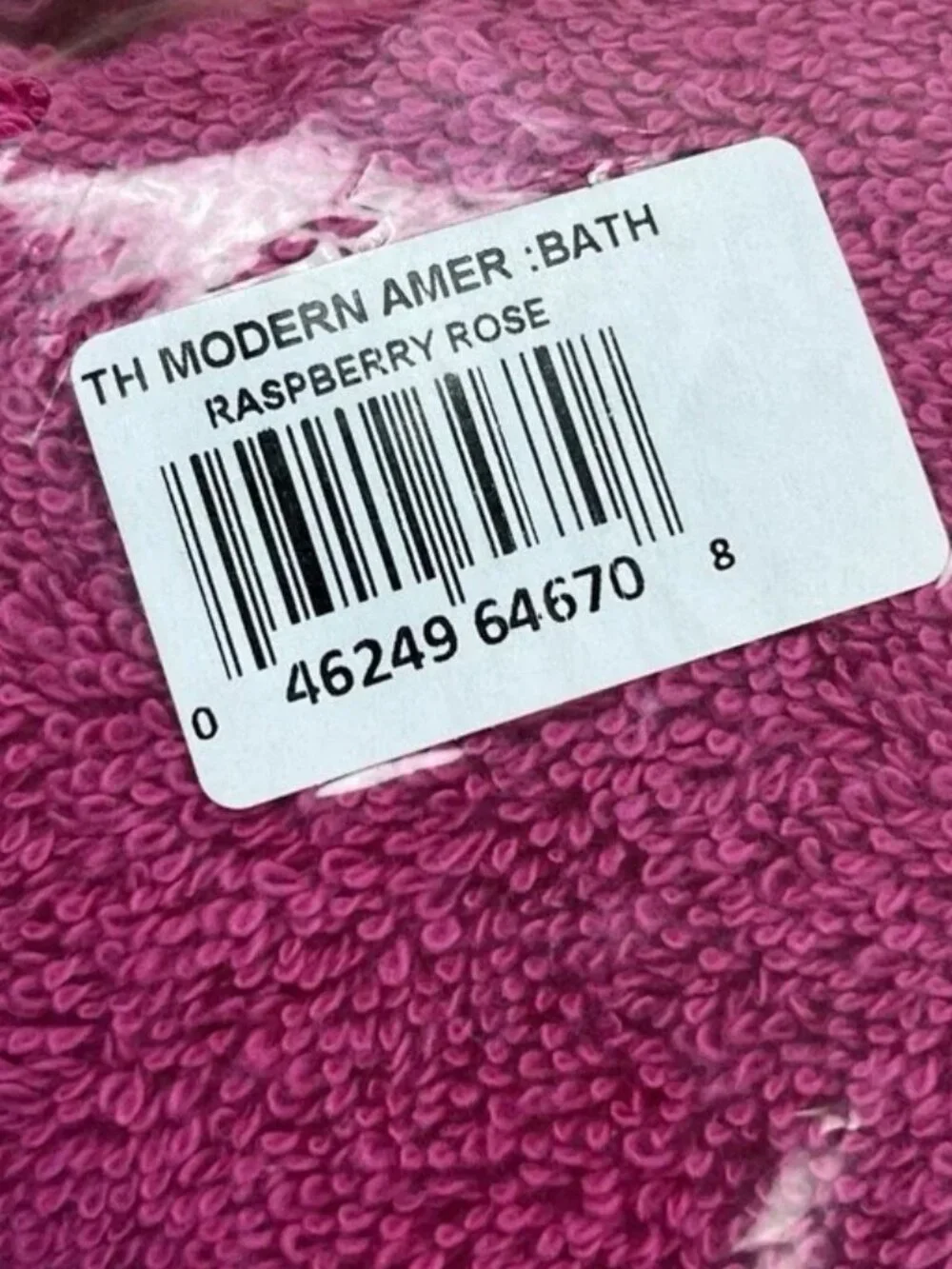 Hilfiger Solid Modern American Bath Towel Raspberry Rose 30 x 54 IN 100% Cotton